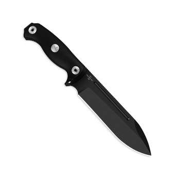Kizer Drop Bear Fixed Blade Knife Black Micarta Handle 1095 Drop Point Plain Black Blade 1103A2
