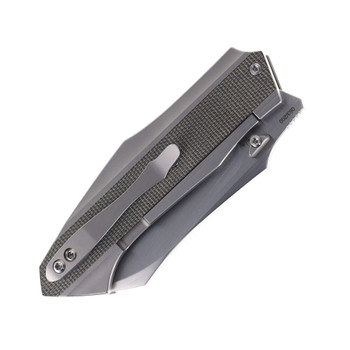 Bastard Knives Octavus Folding Knife Micarta and Titanium Handle Satin CPM 3V Sheepsfoot Blade Bastard Knives Octavus Folding Knife Micarta and Titanium Handle Satin CPM 3V Sheepsfoot Blade