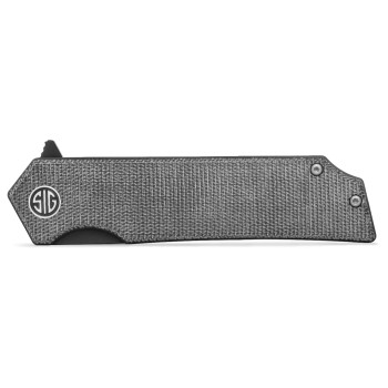 Eikonic Sig Sauer Tsuru Black Micarta Handle 154CM Black DLC Blade Folding Knife TS8BB