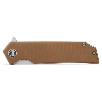 Eikonic Sig Sauer Tsuru Brown G10 Handle 154CM Satin Blade Folding Knife TS8SBRN Eikonic Sig Sauer Tsuru Brown G10 Handle 154CM Satin Blade Folding Knife TS8SBRN
