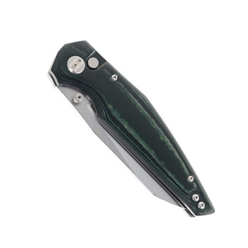 Bestech Snakebird BG58A Button Lock Black and Green Micarta Handle 14C28N Satin Blade Folding Knife Bestech Snakebird BG58A Button Lock Black and Green Micarta Handle 14C28N Satin Blade Folding Knife