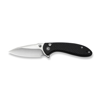 Civivi Faeger Folding Knife Milled Black G10 Handle 14C28N Plain Edge Satin Finish C24031-1