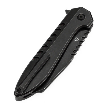 Kansept Kosame Folding Knife Blackwash Titanium/Black/Red Gmascus
