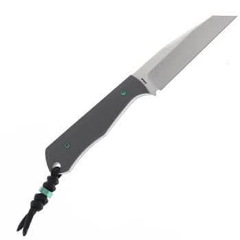 Jack Wolf Knives Collusion Fixed Blade Titanium Stripe Handle S90V Satin Blade COLLU-01-TI-STRIPE