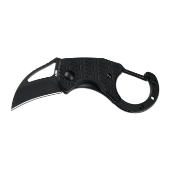 CJRB Anansi AR-RPM9 Steel Black Coated Blade Black G10 Handle Folding Knife J1964-BBK