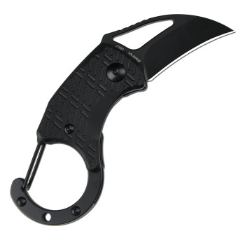 CJRB Anansi AR-RPM9 Steel Black Coated Blade Black G10 Handle Folding Knife J1964-BBK
