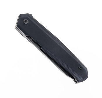 Kansept Integra Folding Knife Black G10 Handle 154CM Plain Edge Black Stonewash Finish T1042A2