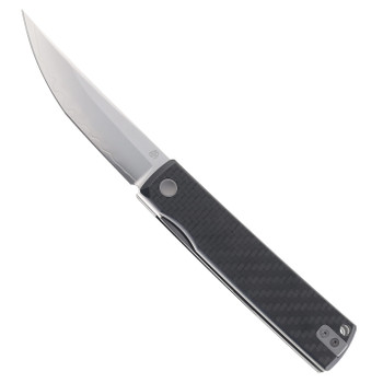 North Mountain Blade The Kaiken Folding Knife Carbon Fiber G10 Handle SLD-Magic Plain Edge 2502-CF