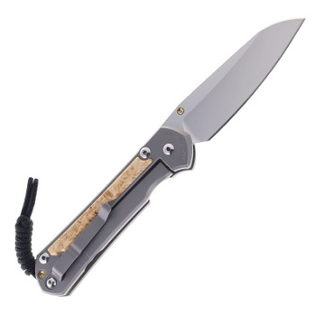 Chris Reeve Large Sebenza 31 Folding Knife Glass Blasted Titanium & Box Elder MagnaCut Insingo L31-1126 Chris Reeve Large Sebenza 31 Folding Knife Glass Blasted Titanium & Box Elder MagnaCut Insingo L31-1126
