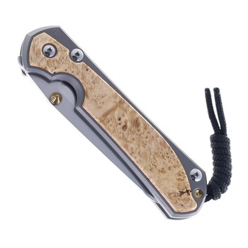 Chris Reeve Large Sebenza 31 Folding Knife Glass Blasted Titanium & Box Elder MagnaCut Insingo L31-1126 Chris Reeve Large Sebenza 31 Folding Knife Glass Blasted Titanium & Box Elder MagnaCut Insingo L31-1126