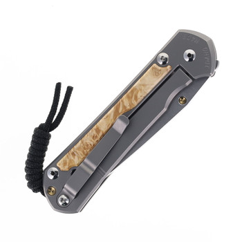 Chris Reeve Large Sebenza 31 Folding Knife Glass Blasted Titanium & Box Elder MagnaCut Tanto L31-1132 Chris Reeve Large Sebenza 31 Folding Knife Glass Blasted Titanium & Box Elder MagnaCut Tanto L31-1132