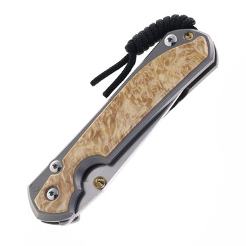 Chris Reeve Large Sebenza 31 Folding Knife Glass Blasted Titanium & Box Elder MagnaCut Tanto L31-1132 Chris Reeve Large Sebenza 31 Folding Knife Glass Blasted Titanium & Box Elder MagnaCut Tanto L31-1132