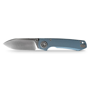 Vosteed Raccoon V Folding Knife Blue Titanium Handle M390 Blade