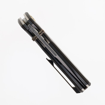 North Mountain Blades Jellyfish 4th Generation Folding Knife Copper Carbon Fiber Handle M390 Plain Edge Hand Polish Finish NMB-JLLY-POLISH-CPPR-CF