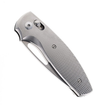 Three Rivers Manufacturing Bulldog Rev. B Folding Knife Lizard Skin 3D Titanium Handle 20CV Blade