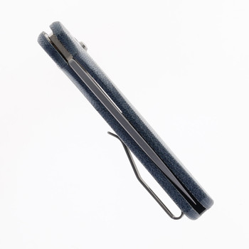 Three Rivers Manufacturing Bulldog Rev. B Folding Knife Denim Micarta Handle 20CV Blade