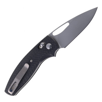 Three Rivers Manufacturing Bulldog Rev. B Folding Knife Carbon Fiber Handle MagnaCut Blade