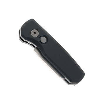 にー ProTech Runt 5 Automatic Knife Black Aluminum Handle 20CV Reverse