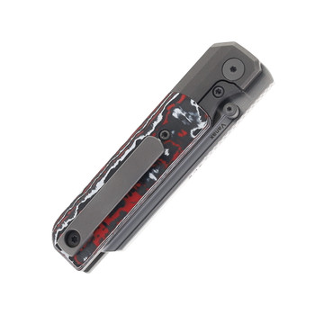Knife Standards RR Station Express Dark Ice Folding Knife Black/White Carbon Fiber Handle Vanax Plain Edge Dark Blast Finish KS-RRSE-Dark Blast Knife Standards RR Station Express Dark Ice Folding Knife Black/White Carbon Fiber Handle Vanax Plain Edge Dark Blast Finish KS-RRSE-Dark Blast