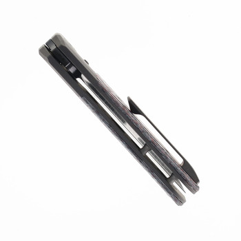 Knife Standards RR Station Express Dark Ice Folding Knife Black/White Carbon Fiber Handle Vanax Plain Edge Dark Blast Finish KS-RRSE-Dark Blast Knife Standards RR Station Express Dark Ice Folding Knife Black/White Carbon Fiber Handle Vanax Plain Edge Dark Blast Finish KS-RRSE-Dark Blast