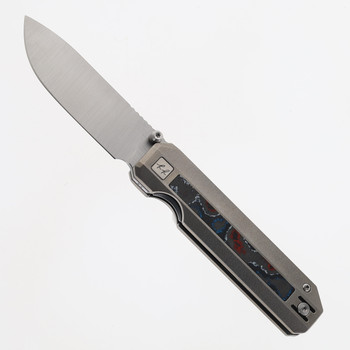 Knife Standards RR3 Classic Folding Knife Dark Blast Shredded Carbon Fiber Handle Vanax Plain Edge DLC Satin Finish KS-RR3-SUPERNOVA-DB Knife Standards RR3 Classic Folding Knife Dark Blast Shredded Carbon Fiber Handle Vanax Plain Edge DLC Satin Finish KS-RR3-SUPERNOVA-DB