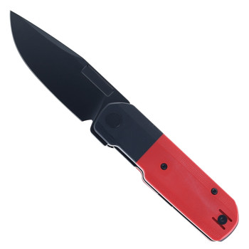 Vero Engineering Knives Avid 1 S45VN Blackwash Blade Red/Black G10 Handle Liner Lock Folding Knife Vero Engineering Knives Avid 1 S45VN Blackwash Blade Red/Black G10 Handle Liner Lock Folding Knife