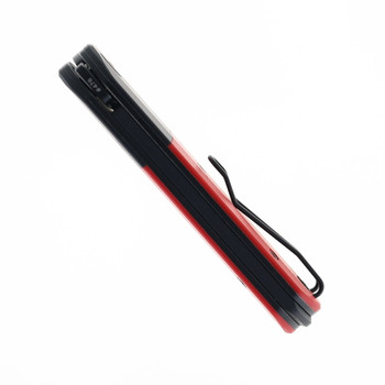 Vero Engineering Knives Avid 1 S45VN Blackwash Blade Red/Black G10 Handle Liner Lock Folding Knife Vero Engineering Knives Avid 1 S45VN Blackwash Blade Red/Black G10 Handle Liner Lock Folding Knife