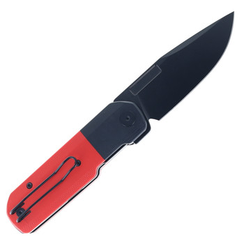 Vero Engineering Knives Avid 1 S45VN Blackwash Blade Red/Black G10 Handle Liner Lock Folding Knife Vero Engineering Knives Avid 1 S45VN Blackwash Blade Red/Black G10 Handle Liner Lock Folding Knife
