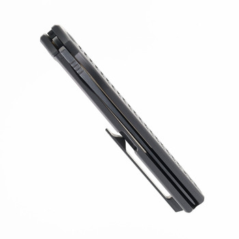 North Mountain Blades Folding Knife Grid Titanium Handle ZDP-189 Tanto Plain Edge Chop-Ti-Grid-Tanto