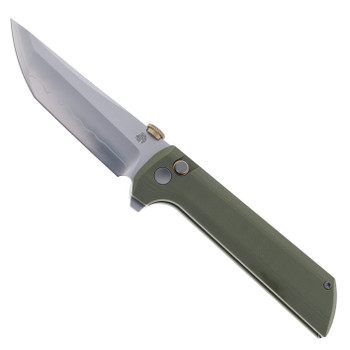 North Mountain Blades Chop2 Folding Knife Green G10 Handle SLD-Magic Plain Edge Chop2 2406-G