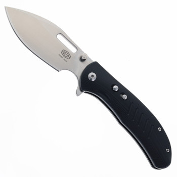 Critcal Strike Zulu Folding Knife Black G10 Handle VG-10 Plain