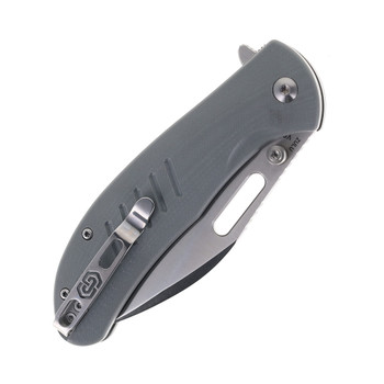 Critcal Strike Zulu Folding Knife Gray G10 Handle VG-10 Plain Edge Satin Finish TL505-GRSA