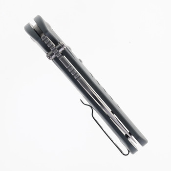 Critcal Strike Zulu Folding Knife Gray G10 Handle VG-10 Plain Edge Satin Finish TL505-GRSA