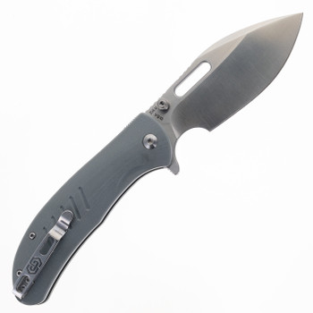 Critcal Strike Zulu Folding Knife Gray G10 Handle VG-10 Plain Edge Satin Finish TL505-GRSA