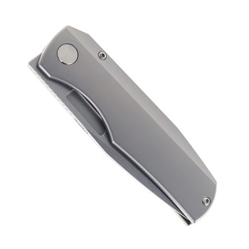 Vero Engineering Nova Mini Titanium Stonwash Handle M390 Drop Point Stonewash Blade Frame Lock Folding Knife Vero Engineering Nova Mini Titanium Stonwash Handle M390 Drop Point Stonewash Blade Frame Lock Folding Knife