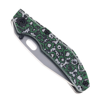 North Mountain Blades Folding Knife Steel/Green Carbon Fiber Handle SLD Bowie Plain Edge 2521-GRCF North Mountain Blades Folding Knife Steel/Green Carbon Fiber Handle SLD Bowie Plain Edge 2521-GRCF