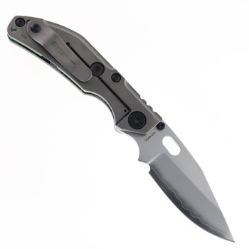 North Mountain Blades Folding Knife Steel/Green Carbon Fiber Handle SLD Bowie Plain Edge 2521-GRCF North Mountain Blades Folding Knife Steel/Green Carbon Fiber Handle SLD Bowie Plain Edge 2521-GRCF