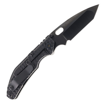 North Mountain Blades BBNM Folding Knife Black Titanium Handle 3V Tanto Plain Edge 2522-Tanto DLC