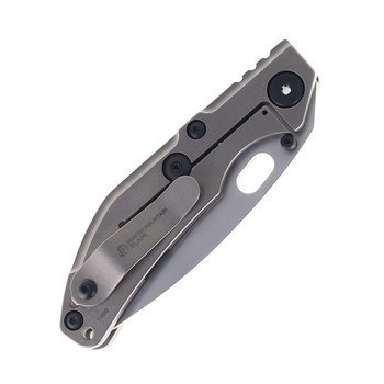 North Mountain Blades Folding Knife Gray Titanium Handle SLD Tanto Plain Edge 2522-Ti-Tanto North Mountain Blades Folding Knife Gray Titanium Handle SLD Tanto Plain Edge 2522-Ti-Tanto