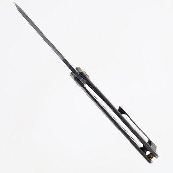 North Mountain Blades Zero Folding Knife Hole Titanium Handle SLD-Magic Sheepsfoot Plain Edge 2506-Hole