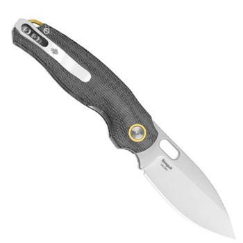 Kizer Seagull Folding Knife Gray Micarta Handle 14C28N Drop Point Plain Edge Satin Finish V3770A1