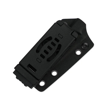 Kizer Phasmids Fixed Blade Knife Black Micarta Handle AEB-L Sheepsfoot Plain Edge Satin Finish 1079A3