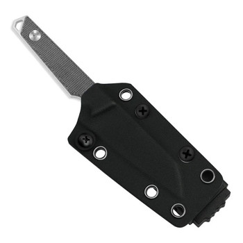 Kizer Phasmids Fixed Blade Knife Black Micarta Handle AEB-L Sheepsfoot Plain Edge Satin Finish 1079A3