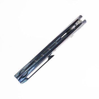 REMETTE RT-Cool Whale Folding Knife Color Titanium Handle M390 Plain Edge RTCL-T3