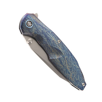 REMETTE RT-Cool Whale Folding Knife Color Titanium Handle M390 Plain Edge RTCL-T3