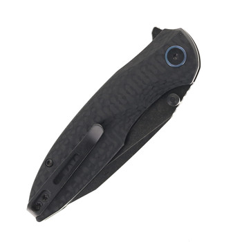 REMETTE RT-Cool Whale Folding Knife Black Raindrop G10 Handle 14C28N Plain Edge RTCL-G2