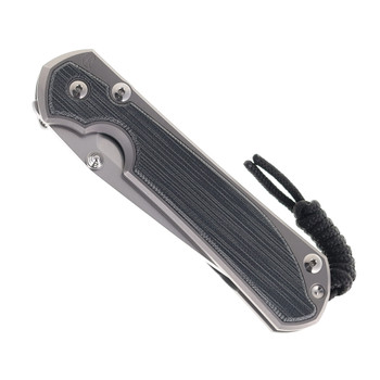 Chris Reeve Large Sebenza Folding Knife Black Micarta Inlay Glass Blasted Tanto Blade L31-1232 Chris Reeve Large Sebenza Folding Knife Black Micarta Inlay Glass Blasted Tanto Blade L31-1232