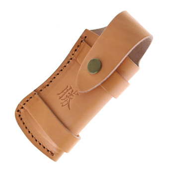 KATSU Folding Knife Yellow/Gray Titanium/Carbon Fiber Handle S90V Plain Edge HABU 1 G