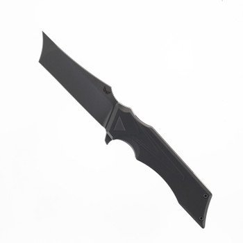 Wicked Dream Design Nefarious Folding Knife Stonewashed Titanium Handle Magnacut Plain Edge NEF-DRKSW-DRKSW