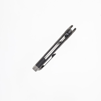 Wicked Dream Design Nefarious Folding Knife Stonewash Titanium Handle Magnacut Plain Edge Satin Finish NEF-SAT-DRKSW